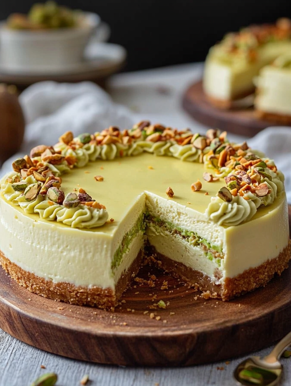 quick and easy Pistachio Cheesecake